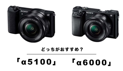 【徹底比較】ソニー「α6000」と「α5100」どっちにするべき？ぼくはα5100を選びました！