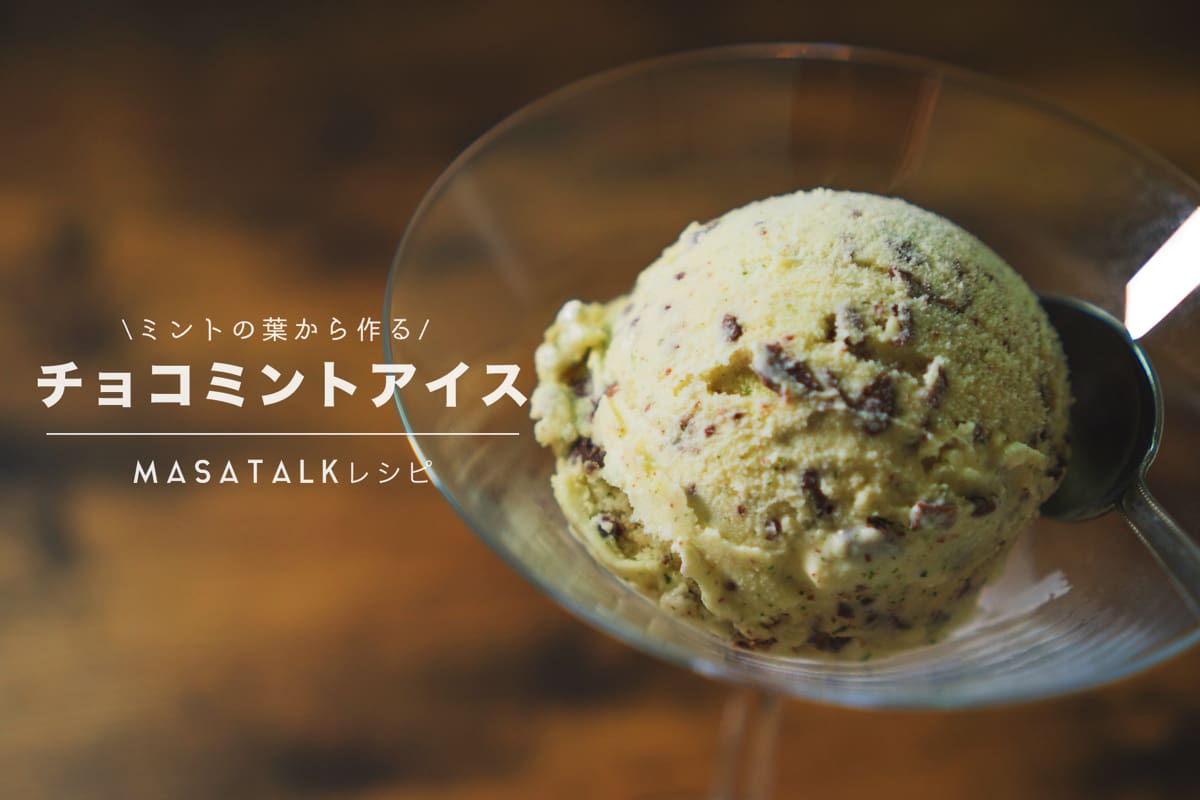 ミントの葉から作る チョコミントアイスの作り方 アイスクリームメーカー Masatea Kitchen まさてぃキッチン