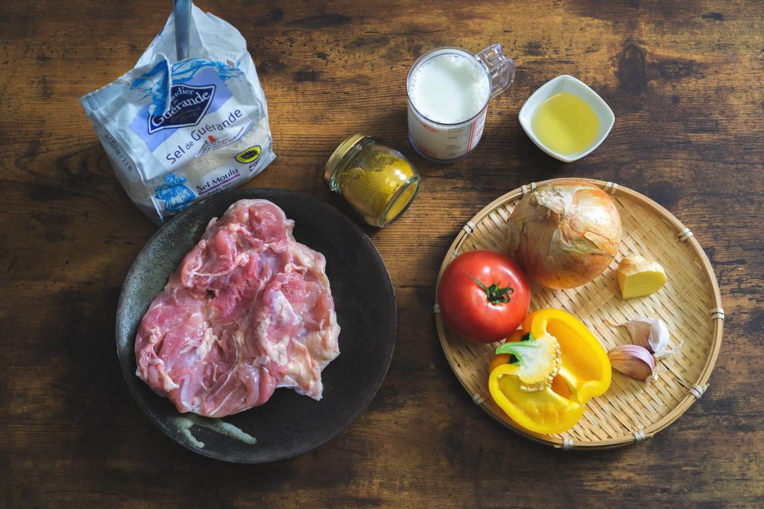 カレー粉から作るカレーの食材