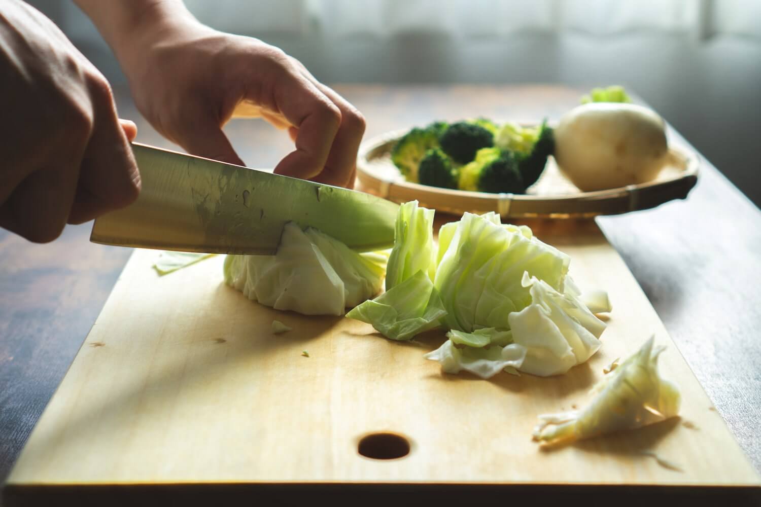 食材を適当に切る