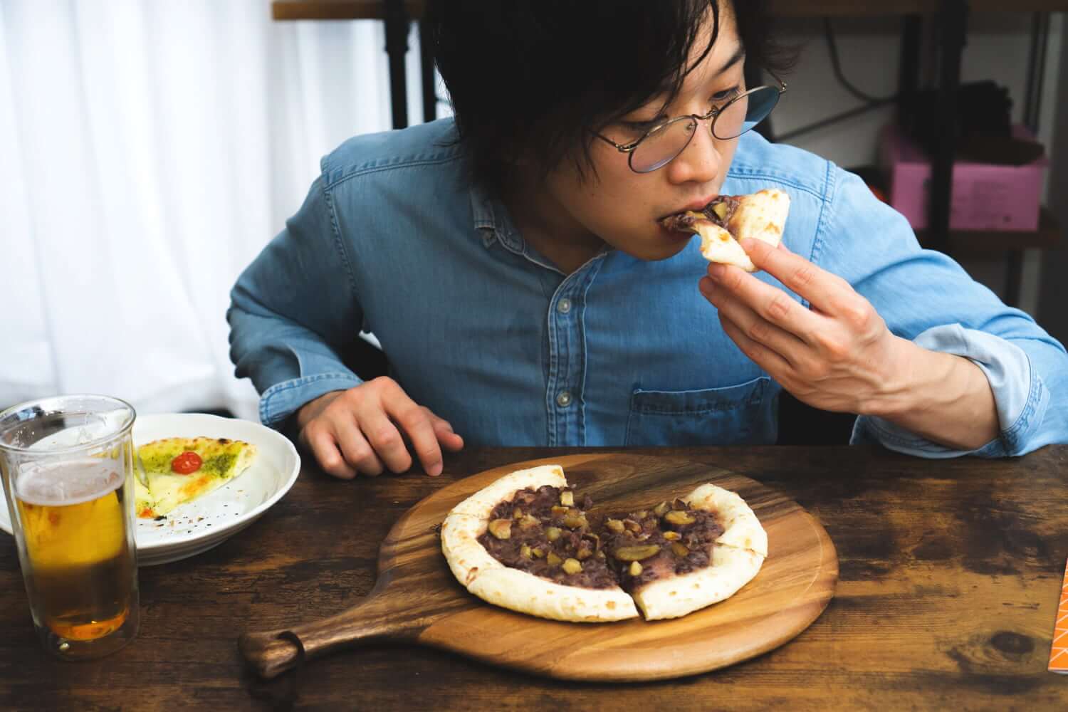 甘いピザを食べたの人生で初めてだったので、けっこう衝撃的。こんなに合うんだ。