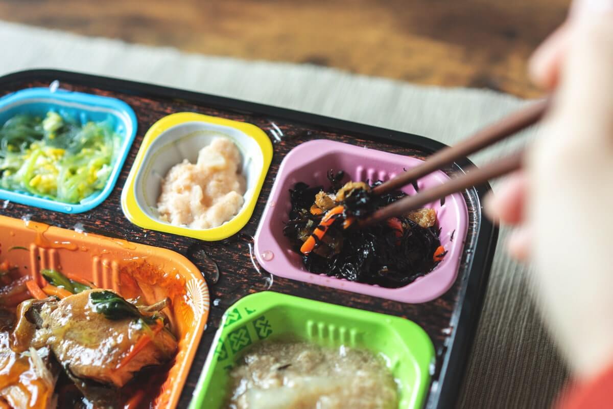 ひじきの炒め煮も味が濃くて美味しい