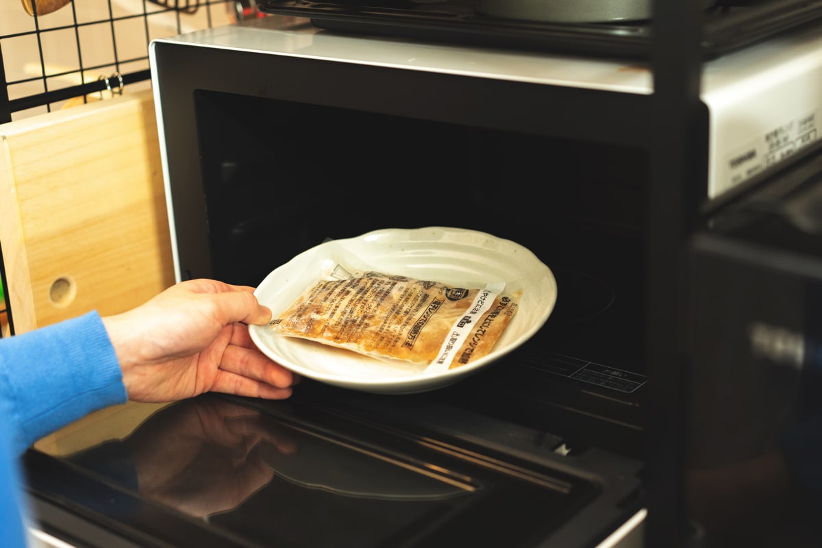 電子レンジで温める