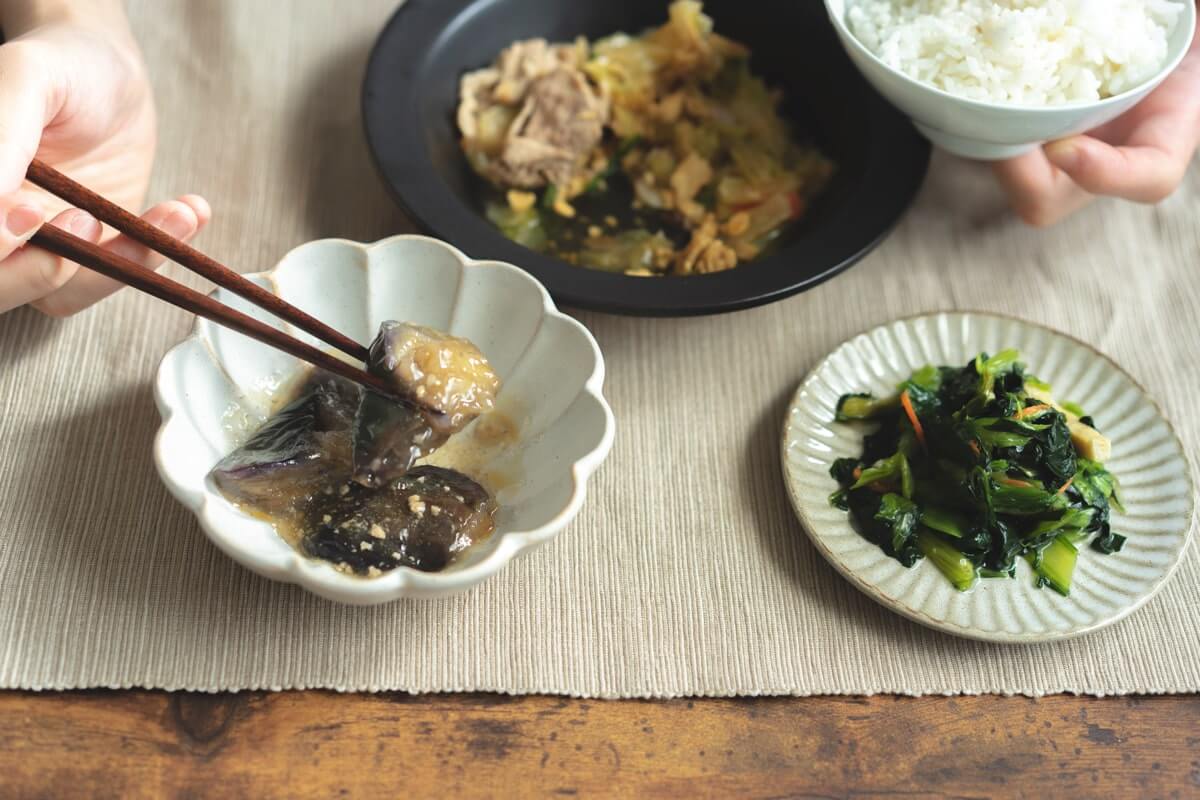 小松菜と揚げの煮浸し